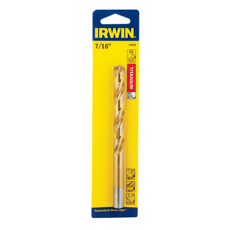 IRWIN BIT DRILL 7/16""TIN 135PT 1862932